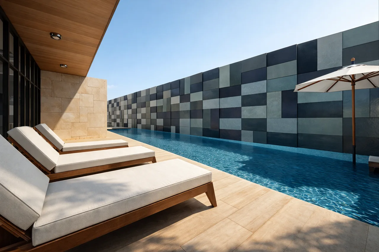 Terraza piscina BLUE